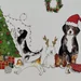 kerstkaart 'Christmas Dogs'