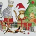 kerstkaart 'Christmas Cats'