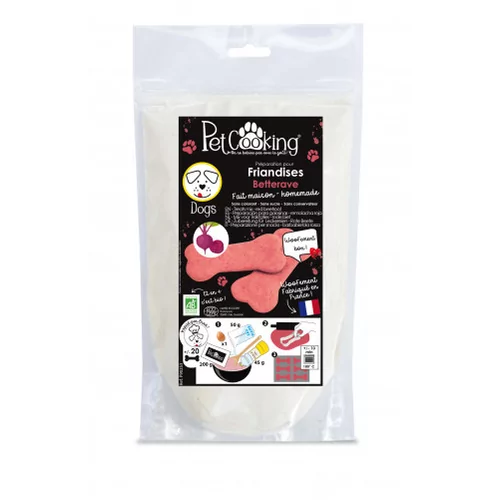PetCooking - Mix 'Biscuits Betterave' 200 g - bakmix voor 20 koekjes