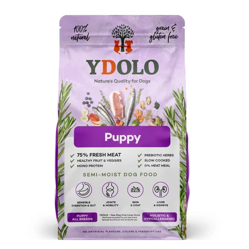 Ydolo - Healthy & Pure Puppy - Semi moist Dog Food - 10 kg