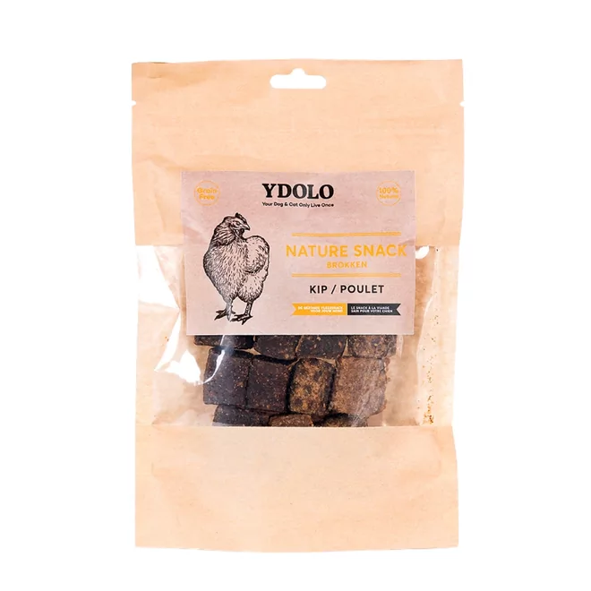 Ydolo - Nature Snacks - Emsländer vleessnack mono proteïne - Kip - 125 g